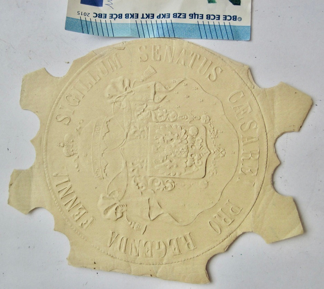 VANHA Paperisinetti SUOmen Senaatti 1800-l KOMEA