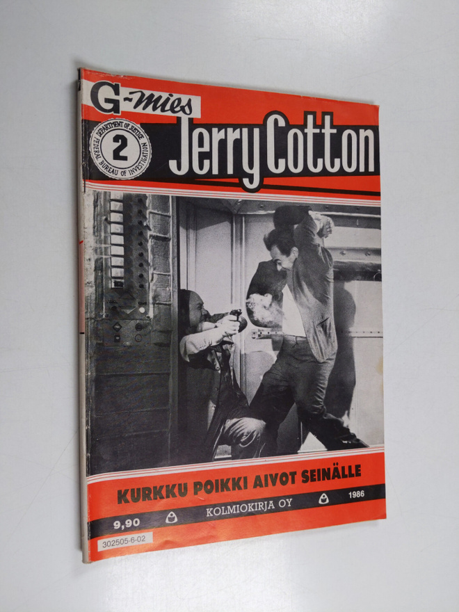 Jerry Cotton 2/1986 : Kurkku poikki, aivot seinälle