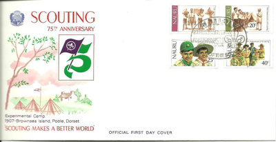 FDC EPK NAURU Partiolaiset 75v. 1982