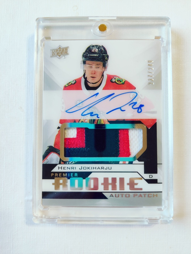 Henri Jokiharju - 18-19 Premier Rookie Auto Patch /249