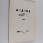 Ajatus 27 : Suomen filosofisen yhdistyksen vuosikirja 1965 - pikkukuva 1