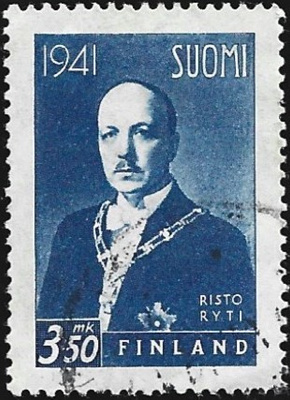 1941 Ryti 3:50 mk leimattu LaPe 246 W I 19 mm