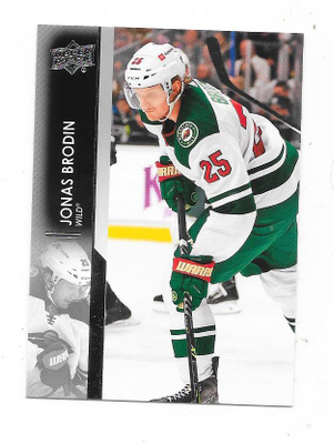 2021-22 Upper Deck #338 Jonas Brodin , Minnesota Wild