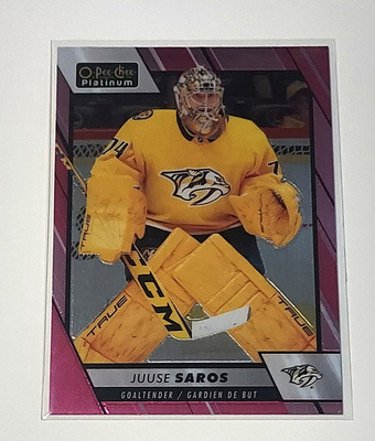 2023-24 OPC Platinum Matte Pink #88 Juuse Saros