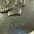 Aleksis Kivi reliefi ,"mitali" / Gustaf Georg Nyholm 1934. - pikkukuva 2