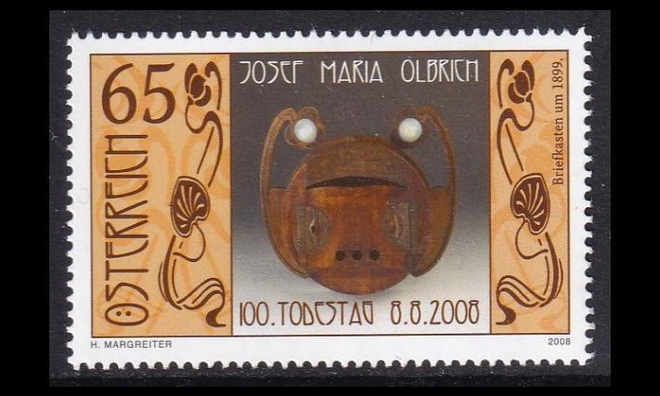 Itävalta 2757 ** Arkkitehti Josef Maria Olbrich (2008)