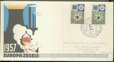 Hollanti Mi 704-5 FDC