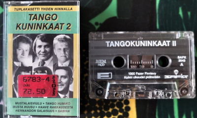 TANGOKUNINKAAT 2-Tuplakasetti, SAFK 2043,v.1990 Fazer Finnle
