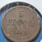 5 PENNIÄ 1865! - pikkukuva 1