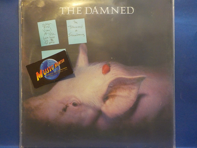 THE DAMNED - STRAWBERRIES - CLEAR RED UK 1986 M-/EX- LP