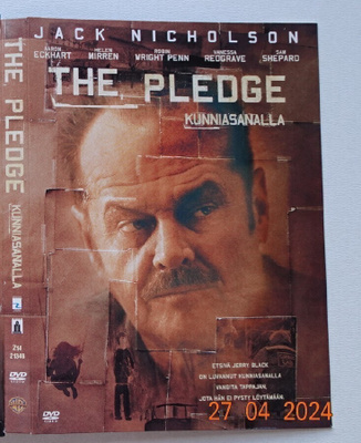 dvd, Kunniasanalla (The Pledge: Jack Nicholson, Helen Mirren