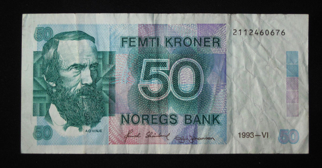 Norja 50 Kruunua seteli 1993 - VI
