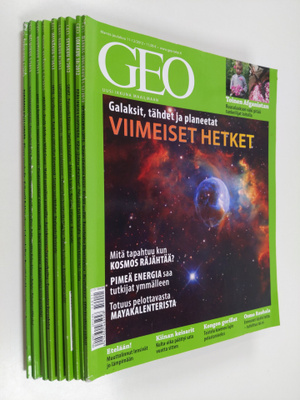 GEO vuosikerta 2012 (9 numeroa, puuttuu nro 3)