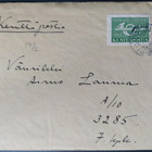 Kenttäpostikirje kotirintamalta joukkoihin 1944 merkillä KP2 - pikkukuva 1