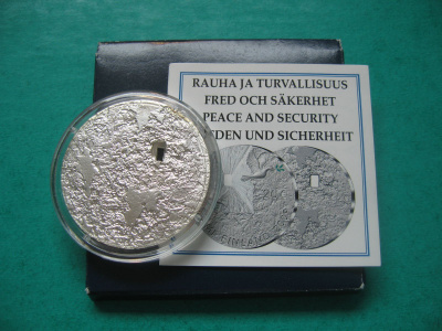 Suomi 20e hopea juhlaraha Rauha ja turvallisuus - 2009 rasia