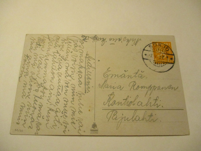 1937 Sorjo kortti os Kontiolahti