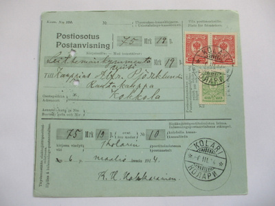 1914 Kolari postiosoitus