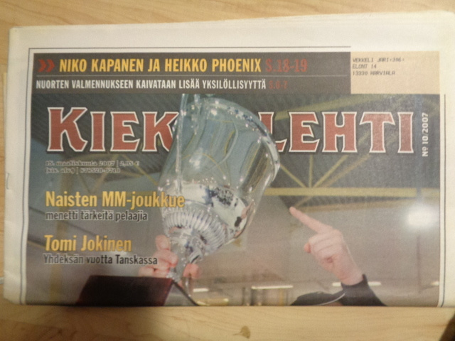 Kiekkolehti Nro 10/2007 (13.11)