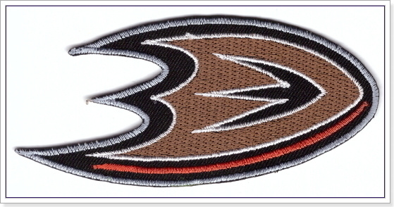 NHL - Anaheim Ducks -kangasmerkki / haalarimerkki S