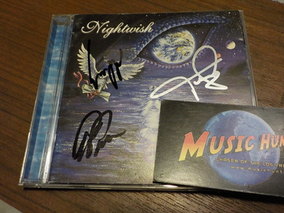NIGHTWISH OCEANBORN CD TARJA, TUOMAS + EMPPU NIMMAREILLA