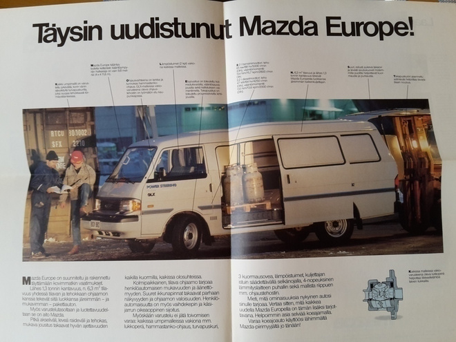 Mazda Europe -esite, 1988