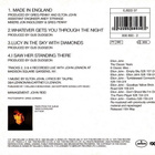 Elton John: Made In England - Limited Edition (CD, Single) - pikkukuva 2