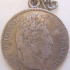 Ranska 5 Francs 1837 Hopeaa ISO - pikkukuva 2