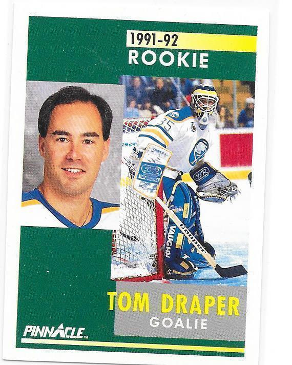 1991-92 Pinnacle #341 Tom Draper Buffalo ex- Lukko MV RC