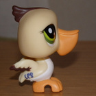 LITTLEST PET SHOP beige-ruskea PELIKAANI. LINTU #1350 - pikkukuva 4