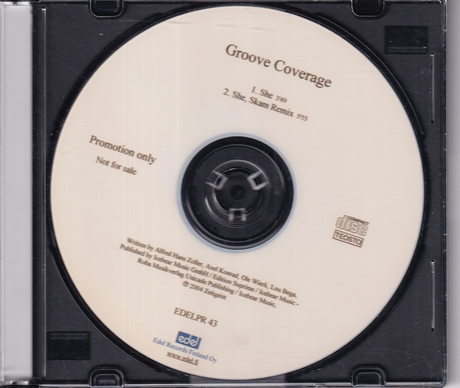 Groove Coverage - She (CDr, Single, Promo)