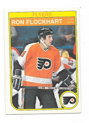1982-83 OPC #249 Ron Flockhart , Philadelphia Flyers RC