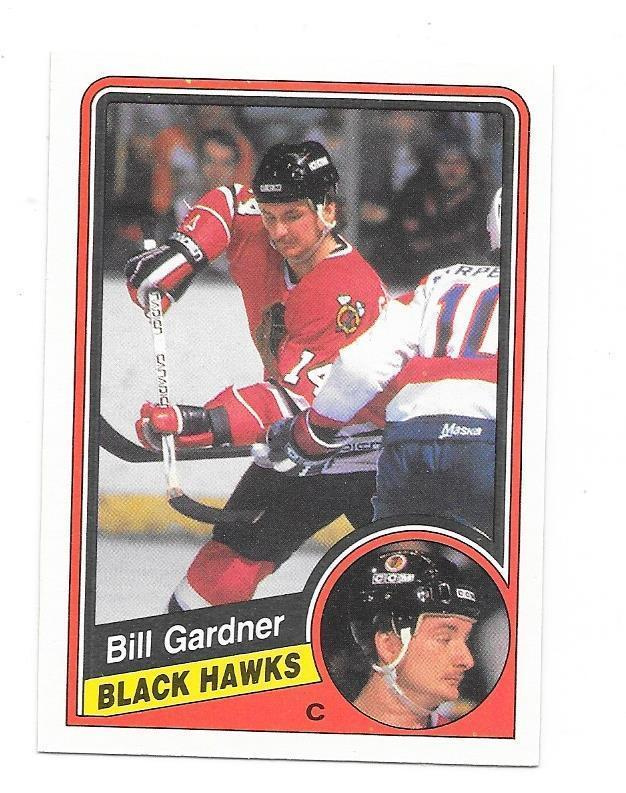 1984-85 OPC #35 Bill Gardner Chicago Blackhawks