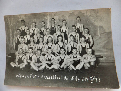 Valokuva Painiseura Viesti Voikkaa Kuusankoksi Kouvola 1927