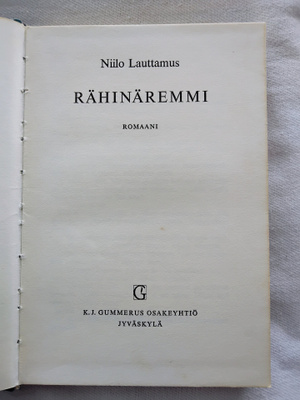 Rähinäremmi - Niilo Lauttamus 1.p (sid.)