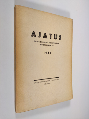 Ajatus 12 : Filosofisen yhdistyksen vuosikirja (lukematon)