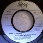 WIZDOM-N-MOTION :: KEEP STANDING :: VINYYLI 7" 1990 - pikkukuva 4