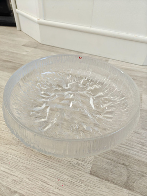 Iso signeerattu iittala lunaria lasikulho