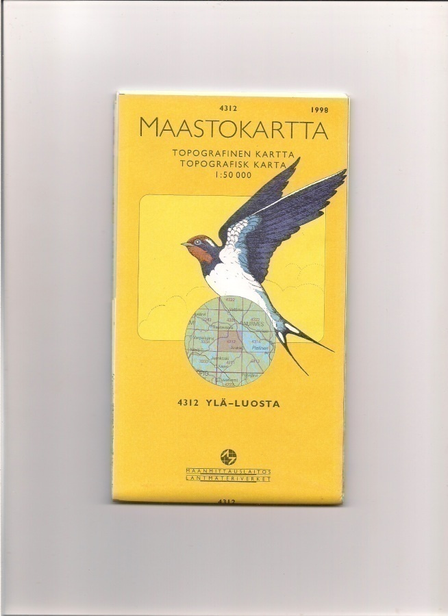 Maastokartta 1:50 000 Ylä-Luosta