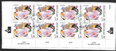 Eurooppa 3,20 1998 (LAPE 8x1427) O arkinosa (leike)