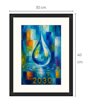 Uusi SDG Kestävä kehitys 2030 art print taulu 30 cm x 40 cm