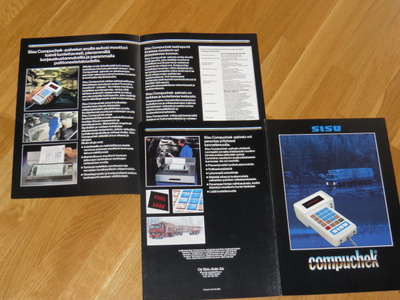 1986 Sisu Cummins Compuchek esite - KUIN UUSI - suom
