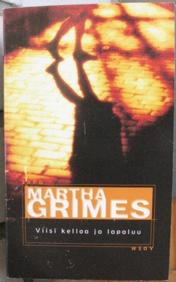 SaPo 406. Martha Grimes: Viisi kelloa ja lapaluu. 331 s.