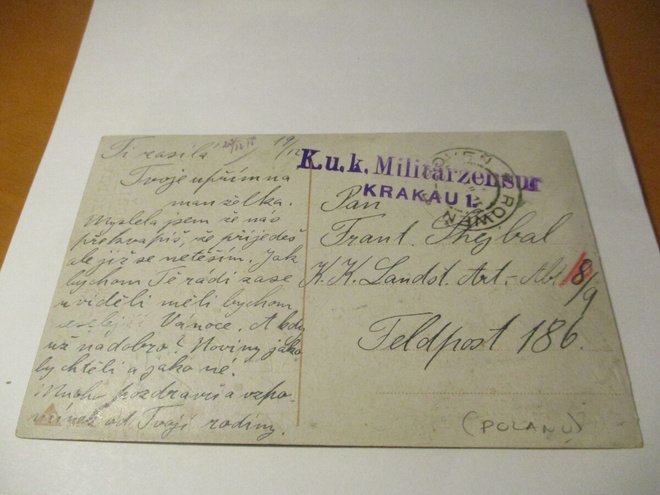 1915 Puola kenttäpostikortti