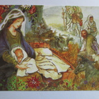 KULKEMATON KAUNIS JOULUKORTTI MARIA JA JEESUS LAPSI - pikkukuva 1