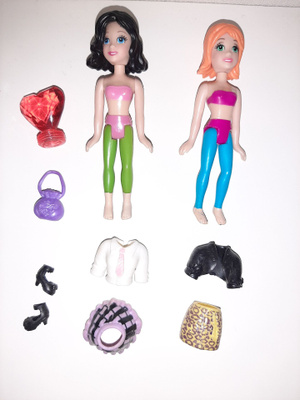 Polly pocket nuket tavaroineen
