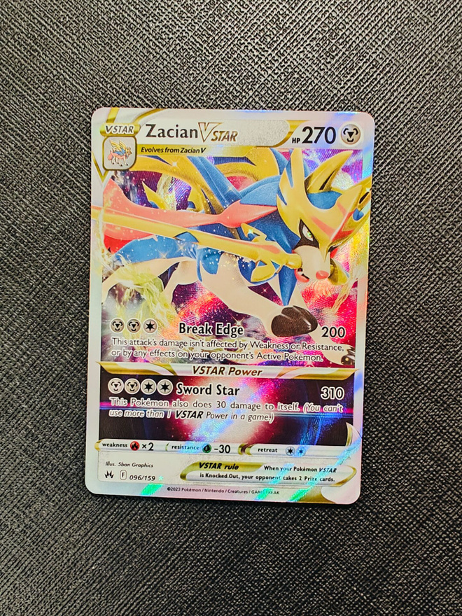 Zacian Vstar 96/159 Crown Zenith Ultra Rare