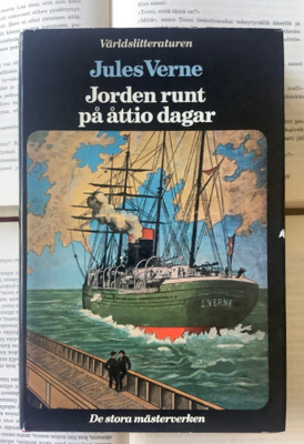 Jules Verne - Jorden runt på åttio dagar (inbunden bok)