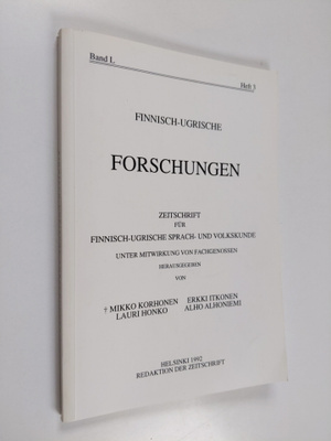 Finnisch-ugrische Forschungen Band 50, Heft 3 : Zeitschri...
