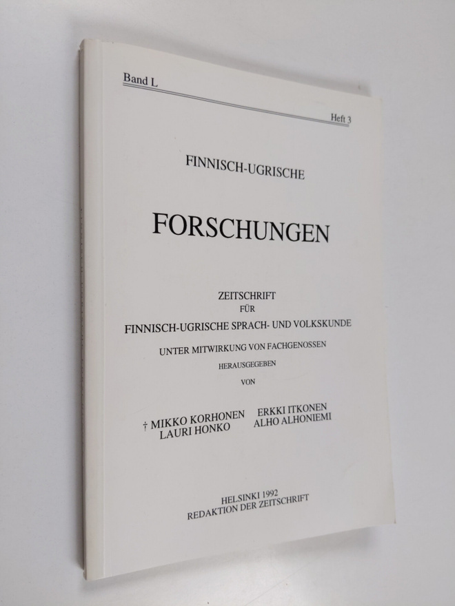 Finnisch-ugrische Forschungen Band 50, Heft 3 : Zeitschri...
