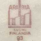 Arabian lautasia, punakulta-raita, yhteishinta - pikkukuva 3